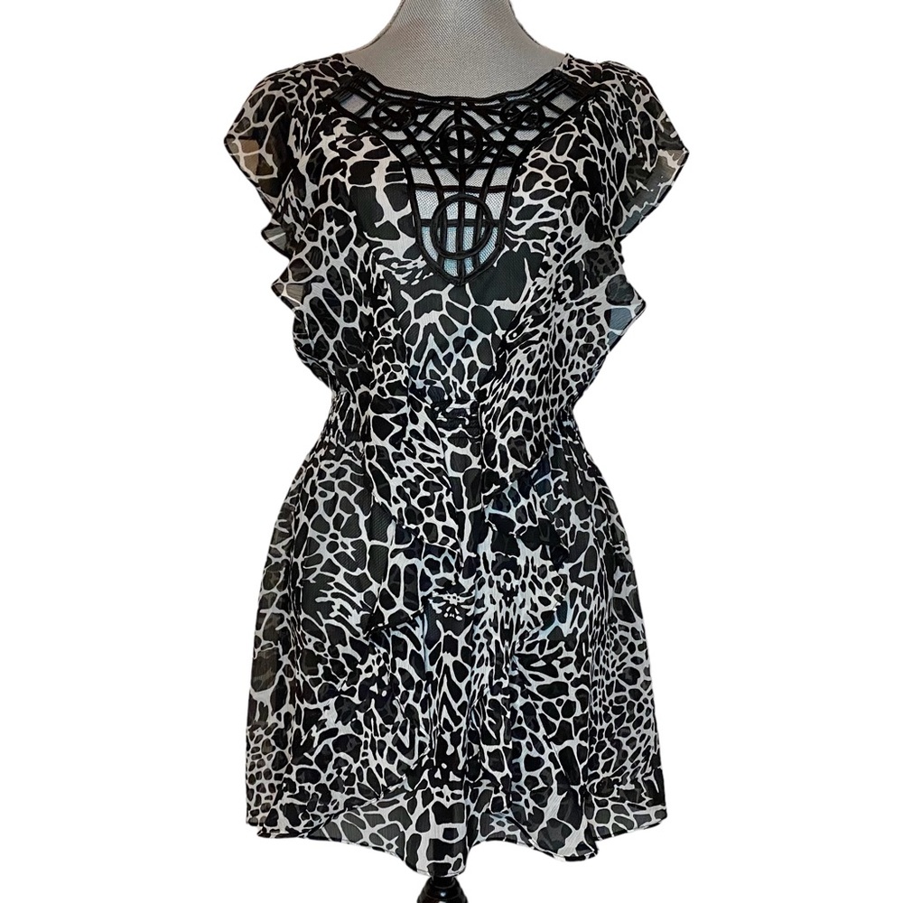 Bisou Bisou Giraffe Print Swimsuit Coverup